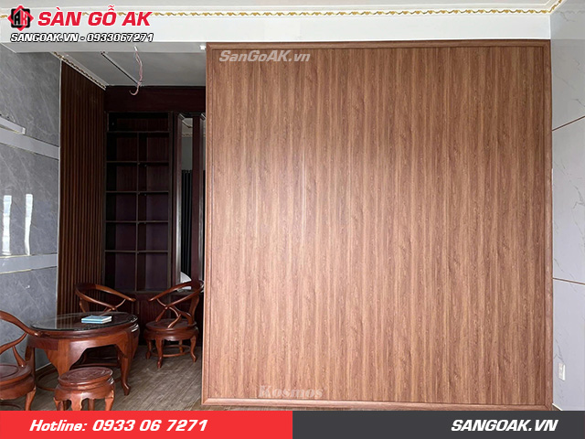 Bộ vách ngăn nhựa vân gỗ vàng cam Galawood 906